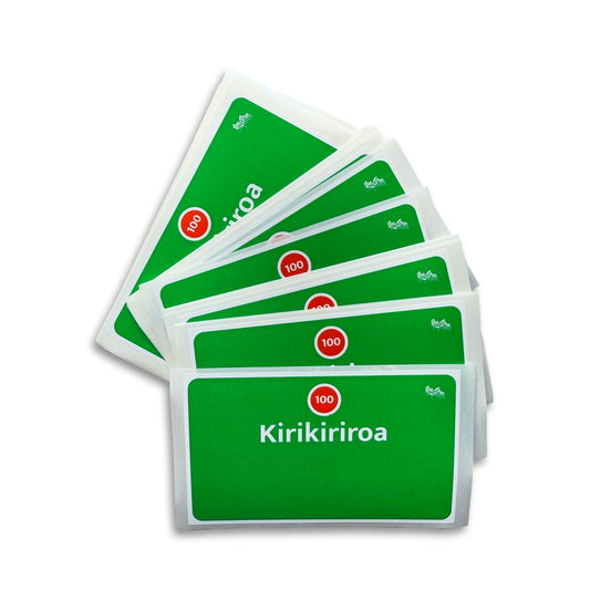 Kirikiriroa motorway sign stickers